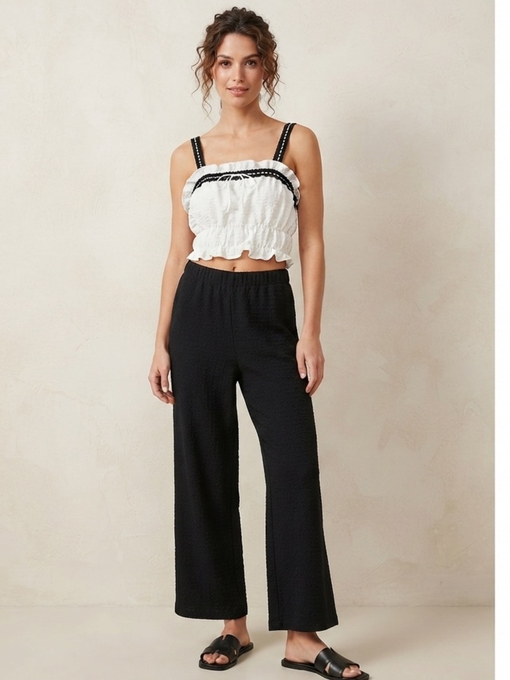 Indulge in Style Top & GLG Textured Pant Set